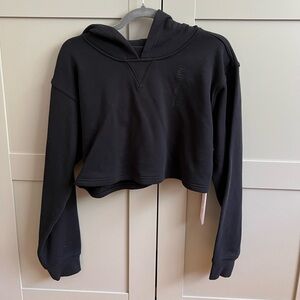 Lululemon Black Cropped Hoodie Sweater from the Canada Olympic collection